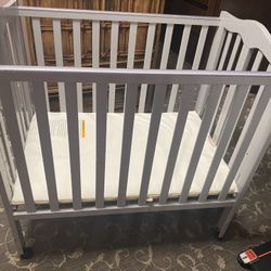 Grey Baby Crib