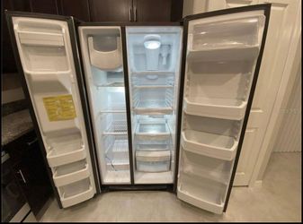 Stainless steel fridge