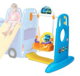 🎁 BRAND NEW Little Bus TAYO 3-in-1 SWING connected Climb & Slide for Kids Outdoor Play Toy