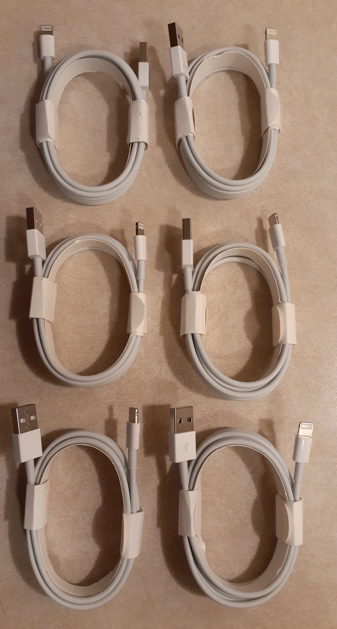 6 For $30 6FT iPhone Charging Cables Bundle