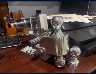 Tri-Ball Aluminum Polished Tow Hitch
