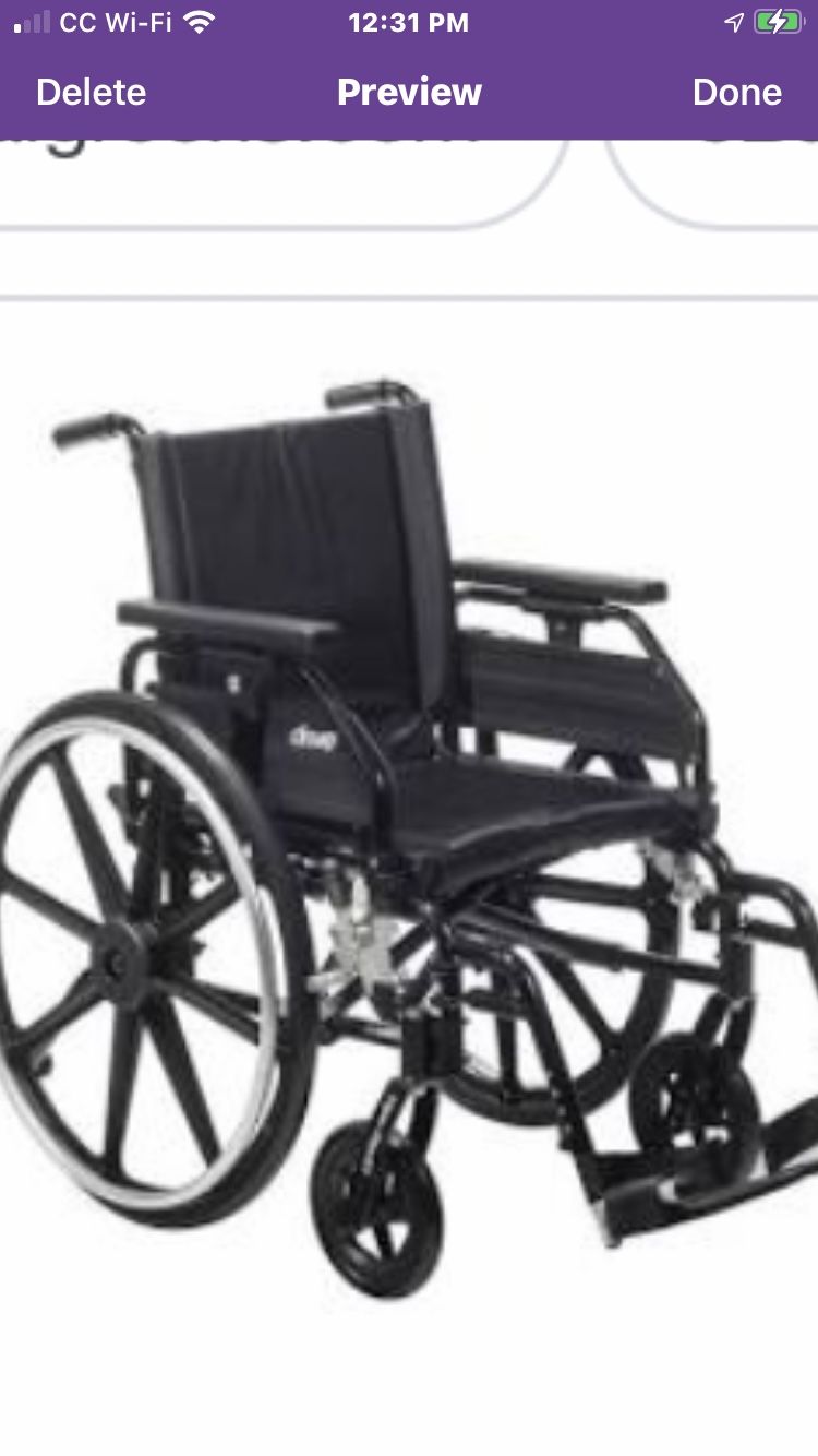 Like New Drive Wheelchair (manual )