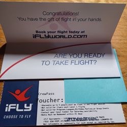 INDOOR SKYDIVING; iFLY CREW PASS; 5 PEOPLE 
