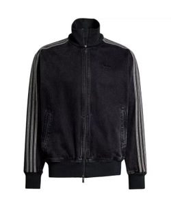 Adidas Originals Adicolor Denim Firebird Track Top Black JC6717 Men Size S, XL, M Rare