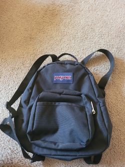 JanSport Half Pint Black Mini Backpack, 10.2 L 