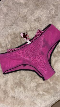 Pink Leopard Print Cheeky Panties with Tags