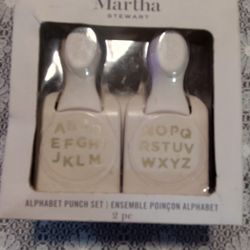 Martha Stewart 2pc Alphabet Punch Set