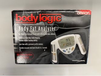 NEW Omron Body Logic Body Fat Analyzer HBF-306BL Handheld BMI Monitor White