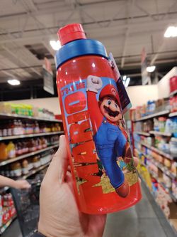 Super Mario Bros Movie Spill Proof Water Bottle 