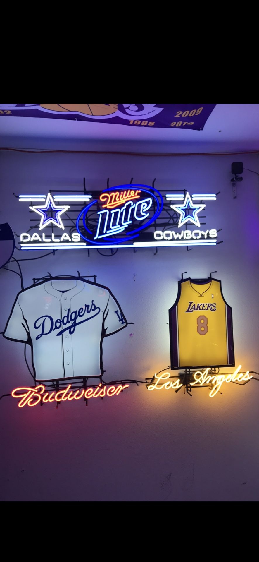 Dodgers/Lakers/Cowboys Neon Signs