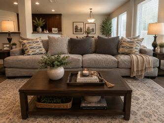 🛋️ Oversized Gray Sectional – Family Size, Super Comfortable & Ready for Pickup – OBO