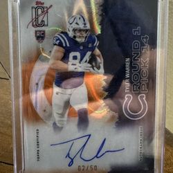 2025 Tyler Warren On Card Auto /50