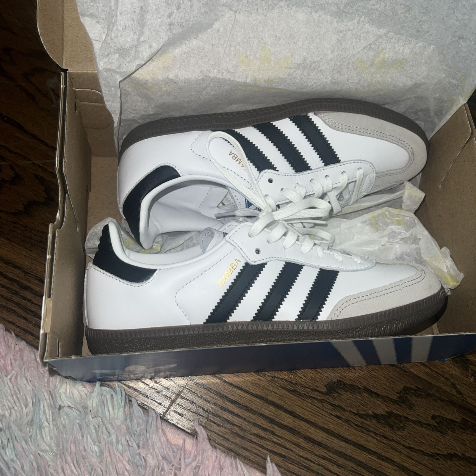 adidas Samba Vegan White Gum Size: US M 4.5