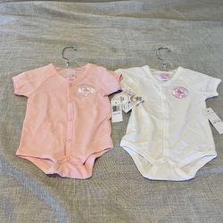 Infant Girl Red Sox Onesies 
