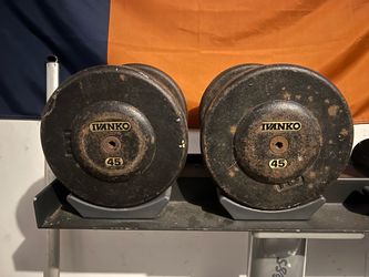 Ivanko 45 lb Cast Iron Weight Plates – Pair