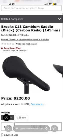 Brooks C13 Saddle