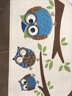 Owl kitchen mat