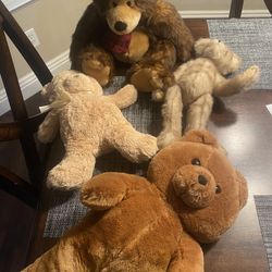 Lot Of 4 Teddy Bears 