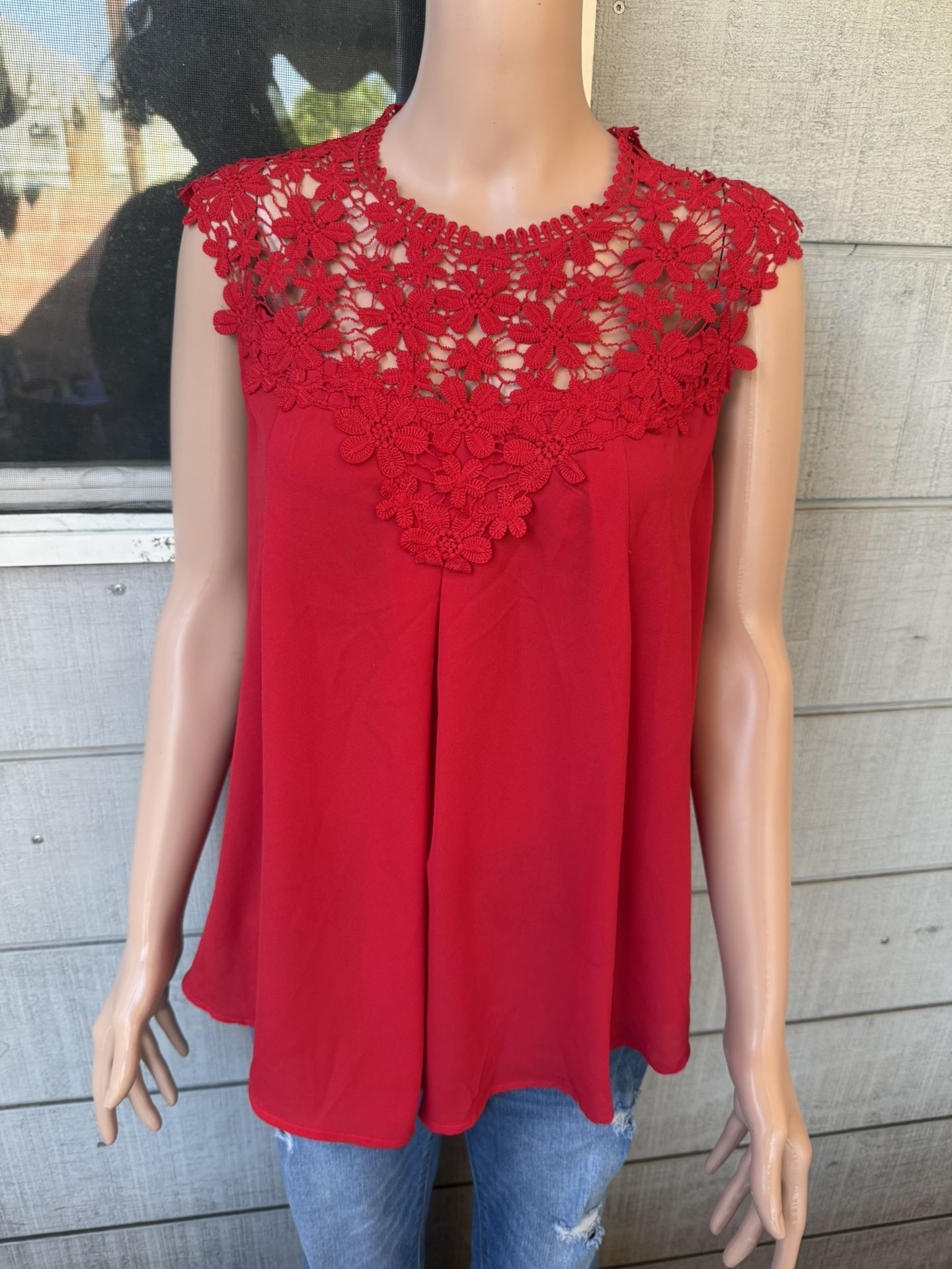 Women’s SHEIN Red Blouse Size 0XL