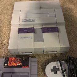 Super Nintendo With Games 