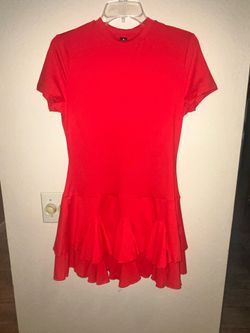 Woman’s medium red dress