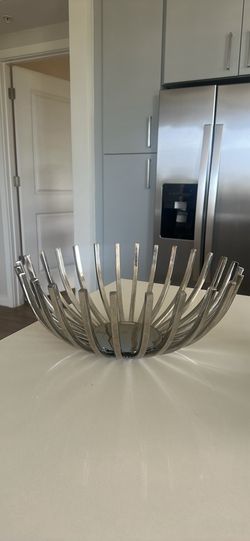Z Gallerie Chrome Decor Bowl