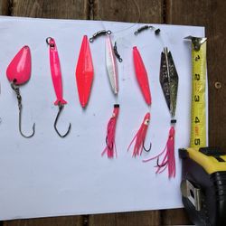 Salmon Fishing Pinks-spoons & Buzz Bombs