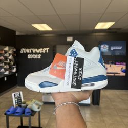 Jordan 4 Military Blue 6y (7.5w) Available In Store!