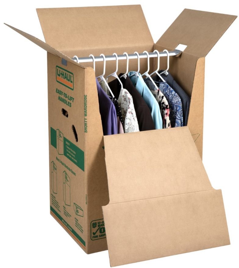 Unopened Wardrobe Moving Boxes w Small & Medium Boxes
