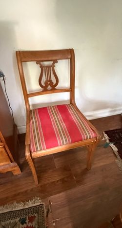 Set of 4 Vintage Wooden Dining Chairs