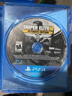 Sniper Elite III: Ultimate Edition for the PlayStation 4 (PS4).