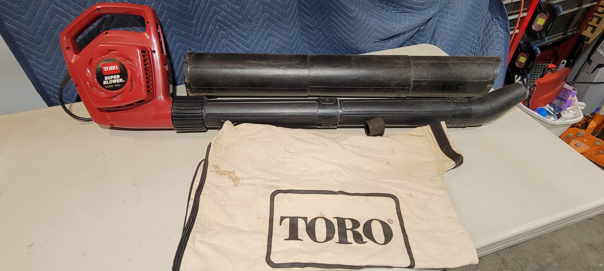 TORO Yard Blower and  Vacuum With Bag