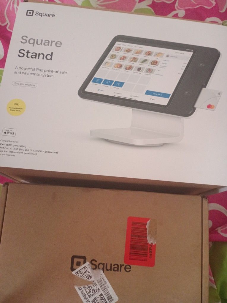 Square Kiosk V2. Self Service Point Of Sales Stand With 2 Hubs And More