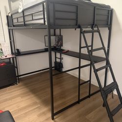 Full Size Loft Bed / Measurements: 78(L) x 78(W) x 65 (H) 