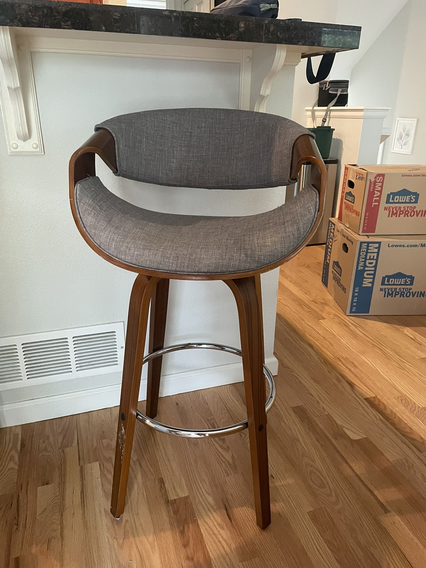 Bar-height Stools (grey) x4