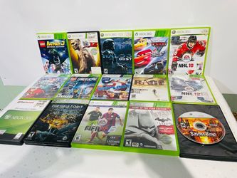 Xbox 360 15 Game Lot Halo 3 Batman FIFA WWE LEGO Saints Row AS IS Untested