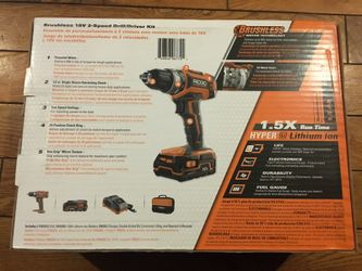 Rigid brushless drill 18v