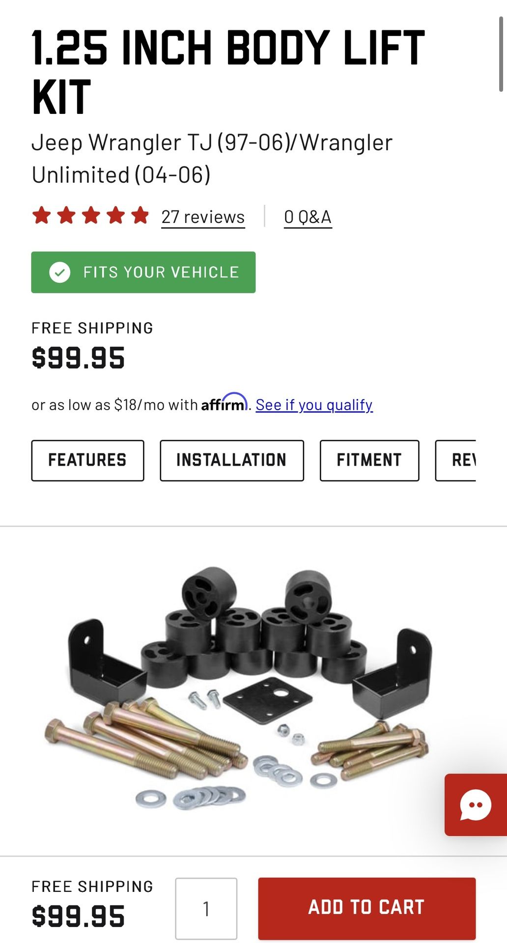 Jeep Wrangler Tj Body Lift 