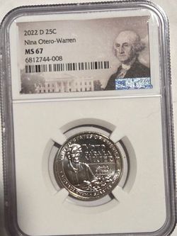2022 D Nina Otero- Warren Quarter in MS 67