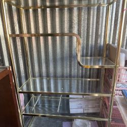 Vintage Gold Etagere