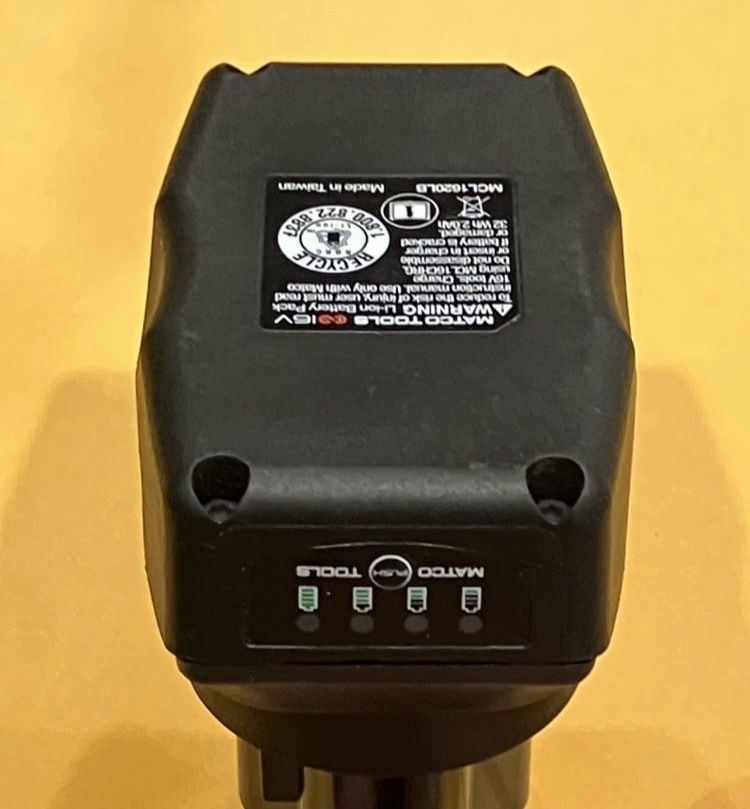 Matco Tools ( 16V+ CORDLESS INFINIUMâ„¢ LI-ION 2.0AH BATTERY )