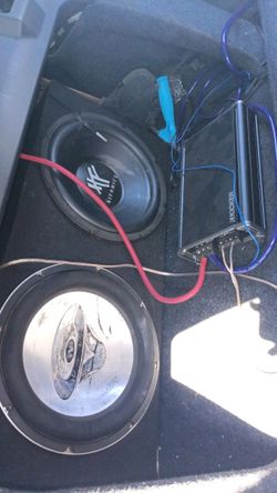 Vega 12' kicker amp audio