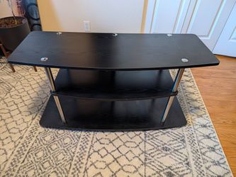 3-Tier Black TV Stand