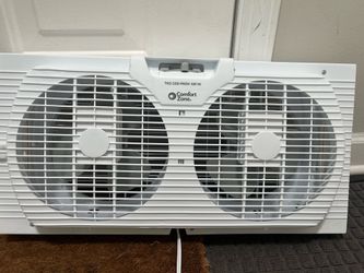Comfort Zone window AC twin-blade fan