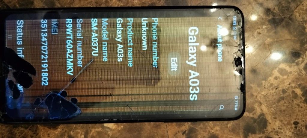 Samsung Galaxy AO3s phone