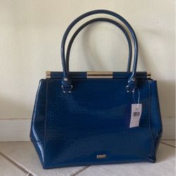 Large Kate Spade Patrol Blue Leather Purse 