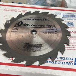 10” Carbide Tipped Saw Blade