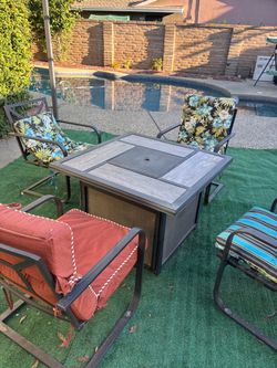 Outdoor Propane Fire Pit Table