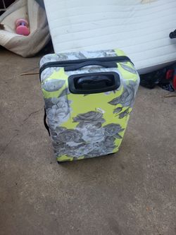 Hard Shell Floral Rolling Suitcase