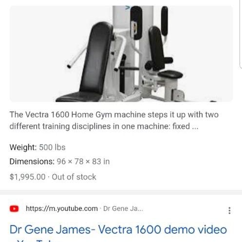 Vectra 1600 home gym manual hotsell